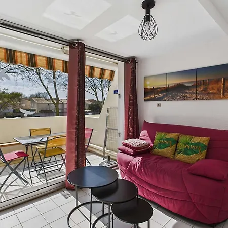 דירה Cosy 2 Pieces, 4 Pers., A 2 Pas De La Plage, Parking Prive, Terrasse Avec Salon De Jardin - Fr-1-326-815 מרסיאן