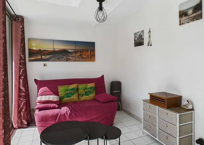 דירה Cosy 2 Pieces, 4 Pers., A 2 Pas De La Plage, Parking Prive, Terrasse Avec Salon De Jardin - Fr-1-326-815 *