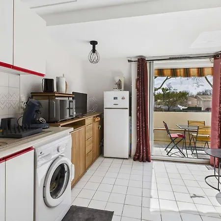 Cosy 2 Pièces, 4 Pers., à 2 Pas De La Plage, Parking Privé, Terrasse Avec Salon De Jardin - Fr-1-326-815 Appartement Marseillan (Herault)